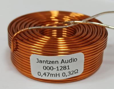 Індуктивність Jantzen Audio 000-1281 Air Core Coil 470 мкГн 3% 0,32 Ом AWG18 (1 мм) (Dxh) 27x15 мм; +155°C