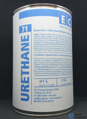 Покрытие Urethane Clear 71 1L - Полиуретановое влагозащитное покрытие прозрачное, жидкость, 1,0 л/800 г