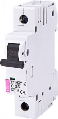 Автоматический выключатель ETIMAT 10 1p D 25