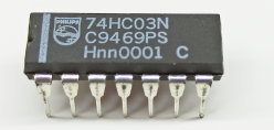 Микросхема 74HC03N ИМС Лог. DIP14 Четыре лог.эл-та 2НЕ-И
