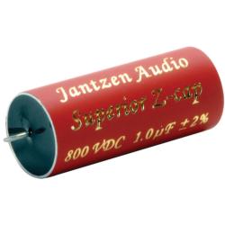 Конденсатор Jantzen Audio 001-0534 super MKP поліпропілен (PP) Superior Z-Cap 1 мкФ 2% 800 (DC) 19x43 мм аксіальний; TKE -200 ppm; -55C..+85C