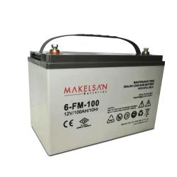 Акумулятор 6-FM-100  Акумуляторна батарея AGM MAKELSAN 6-FM-100, Gray Case, 12V 100.0Ah ( 329 x 172 x 218 ) Q1