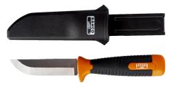Нож SB-2449 Высокопрочный подрубной нож с заокругленнеым клинком и прорезиненной рукояткой