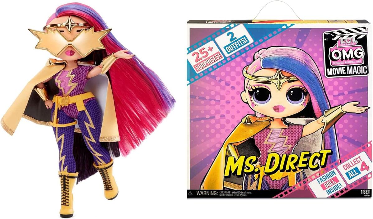 L.O.L. Surprise OMG Movie Magic Ms. Direct Fashion Doll with 25 Surprises