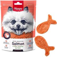 Ласощі для собак Wanpy Salmon Fish Shape Bites шматочки лосося 100 г (68002)