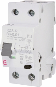 Диффер. автоматический выкл. KZS-R 1p+N C 6/0,03 тип A (10kA)