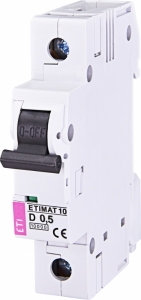 Авт. выключатель ETIMAT 10 1p D 1А (10 kA)