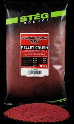 Прикормка Pellet Crush Полуниця-Риба(Strawberry Fish) 0,8кг Steg Product