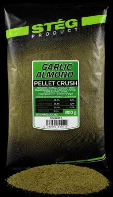 Прикормка Pellet Crush Чеснок-Миндаль(Garlic Almond) 0,8кг Steg Product