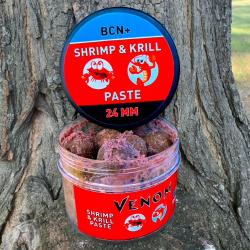 Бойли VENOM SHRIMP & KRILL PASTE BCN+ 24 мм.
