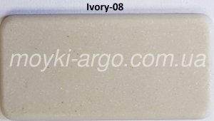 Гранитная мойка Argo Vesta ivory