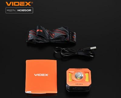 Налобный светодиодный фонарик VIDEX VLF-H085-OR 400Lm 5000K