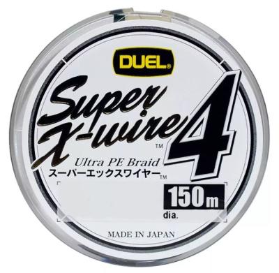 Шнур Duel Super X-Wire X4 150m 0.17mm 8.0kg col.Silver #1.0