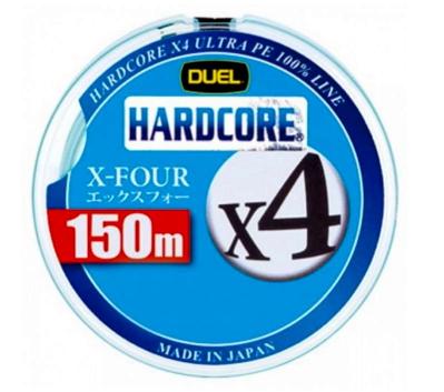 Шнур Duel Hardcore X4 150m 0.132mm 5.4kg Green #0.6