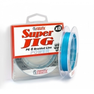Плетеный шнур Fanatik Super Jig PE X8 75 m (#0.4) 0.10 mm 4.8 kg Blue