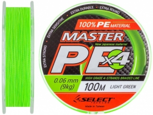 Шнур Select Master PE 100m (салат.) 0.18мм 21кг