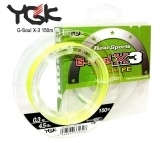 Шнур YGK G-Soul X3 150m #1.0/16lb светло-жёлтый