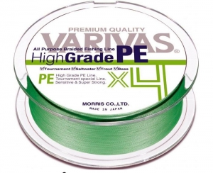 Шнур Varivas High Grade PE X4 Flash Green 150m #0.6