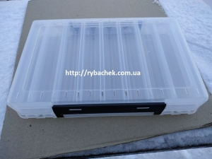 Коробка для воблеров BIG BAIT двухсторонняя 16 секций 300*210*48