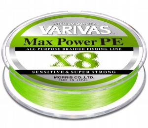 Шнур Varivas MAX Power PE X8 Lime Green 200m #0.6