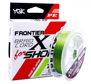Шнур YGK Frontier Braid Cord X8 150m #2.0/30lb ц: зеленый