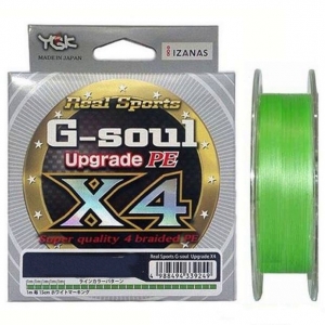 Шнур YGK G-Soul X4 Upgrade 100m #0.4/8lb ц: салат