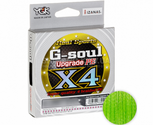 Шнур YGK G-Soul X4 Upgrade 200m #0.25/5lb ц: салатовый