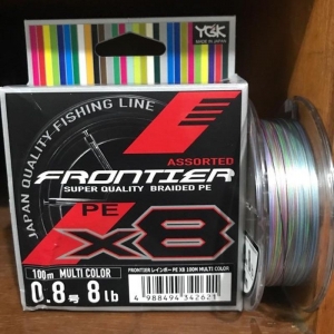 Шнур YGK Frontier X8 Single #0.8 100m к: multi color