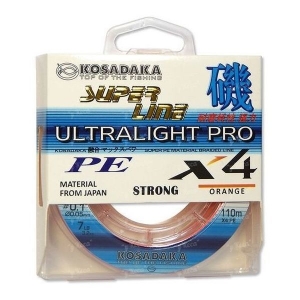 Шнур Kosadaka Ultra Pro X4 0.10mm 110m Orange