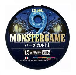 Шнур Duel Monster Game 9 200m 14kg 0.21mm #1.5 5Color 