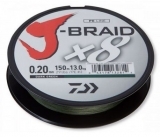 Шнур Daiwa J-BRAID X8 0.13mm-150m 18lb 8kg DARK GREEN