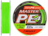 Шнур Select Master PE 100m (салат.) 0.08мм 11кг