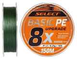 Шнур Select Basic PE 8x 150m col.(темн-зел.) #1.5/0.18mm 22LB/10kg