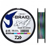 Шнур Daiwa J-Braid X4E 0.10mm 150m Multi Color