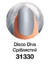 Напівматовий лак для нігтів «Дизайн-студія. Ефект сатину» 10 мл Disco Diva/Сріблястий 31330   