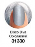 Напівматовий лак для нігтів «Дизайн-студія. Ефект сатину» 10 мл Disco Diva/Сріблястий 31330   
