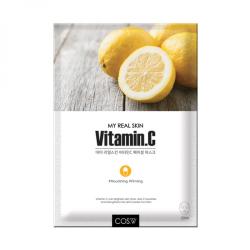 Тканевая маска с витамином С COS.W My Real Skin VitaminC Facial Mask