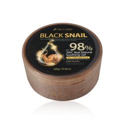 Универсальный гель с муцином черной улитки 3W Clinic Black Snail Real Natural Soothing Gel, 300 ml