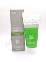 Пенка для умывания с зеленым чаем 3W CLINIC Green tea Foam Cleansing